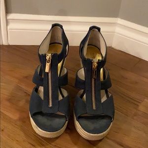 Michael Kors Navy Wedge